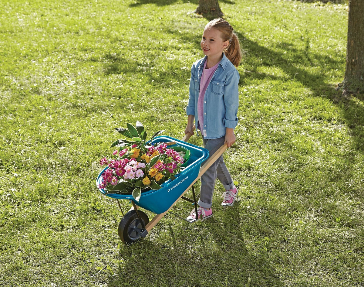Plastic Tray 1-Wheel Kids Wheelbarrow O6Q6 - product image 3