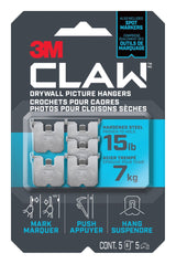 3M Claw DrywAll Picture Hanger, 15-lb Capacity, 5 Hangers per Pack K8A6 - product image 1