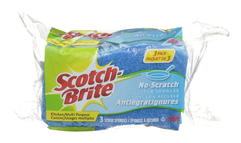 3M Scotch-Brite All-Purpose Non-Scratch Scrub Sponge, 3-pk H6W7