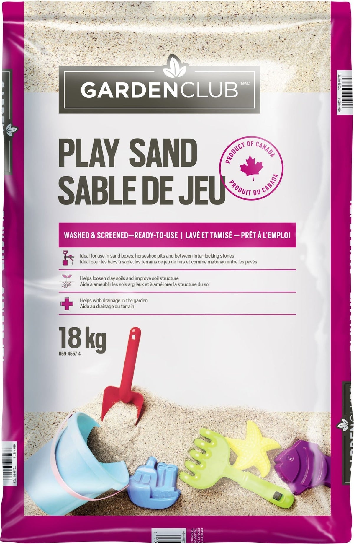All Purpose Fine Granulated Washed Sandbox Play Sand, 18-kg N9M4 - product image 1