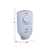 Heater Plug-in Thermostat for Portable Space Heater & AC, White X4X5 - product image 5