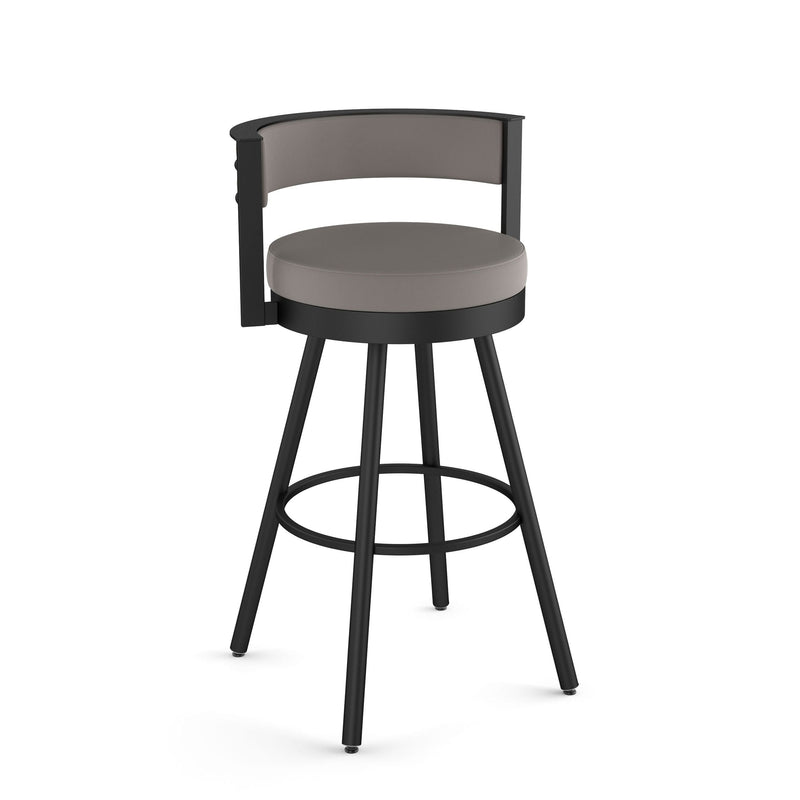 Eller Swivel Counter Stool with Padded Backrest, Multiple Colours, 26-in U6N0