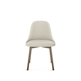 Harper Upholstered Dining Chair, Boucle Polyester Fabric & Bronze Metal Frame J2M4 - product image 2