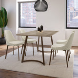 Harper Upholstered Dining Chair, Boucle Polyester Fabric & Bronze Metal Frame J2M4 - product image 6