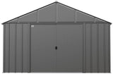 Classic 12x12-ft Charcoal Corrosion-Resistant Metal Shed R1J6 - product image 2