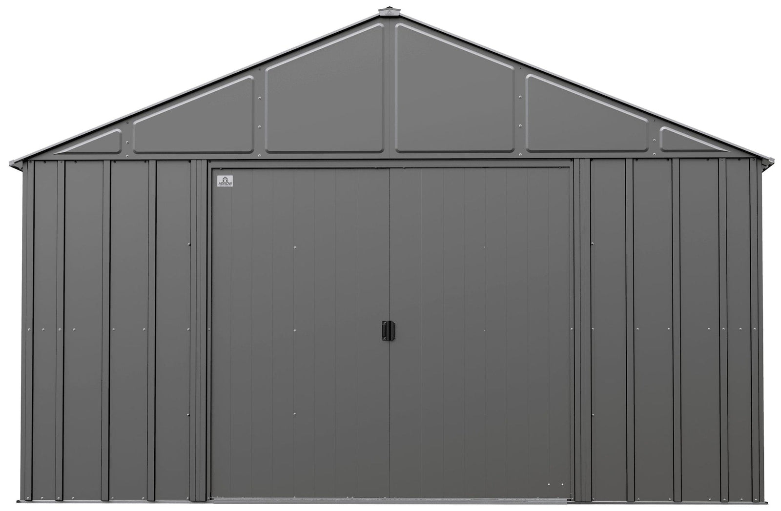 Classic 12x12-ft Charcoal Corrosion-Resistant Metal Shed R1J6 - product image 2