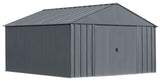 Classic 12x12-ft Charcoal Corrosion-Resistant Metal Shed R1J6 - product image 3