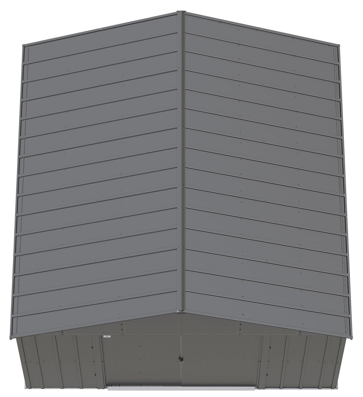 Classic 12x12-ft Charcoal Corrosion-Resistant Metal Shed R1J6 - product image 4