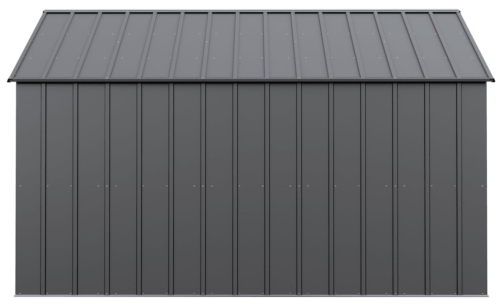 Classic 12x12-ft Charcoal Corrosion-Resistant Metal Shed R1J6 - product image 5