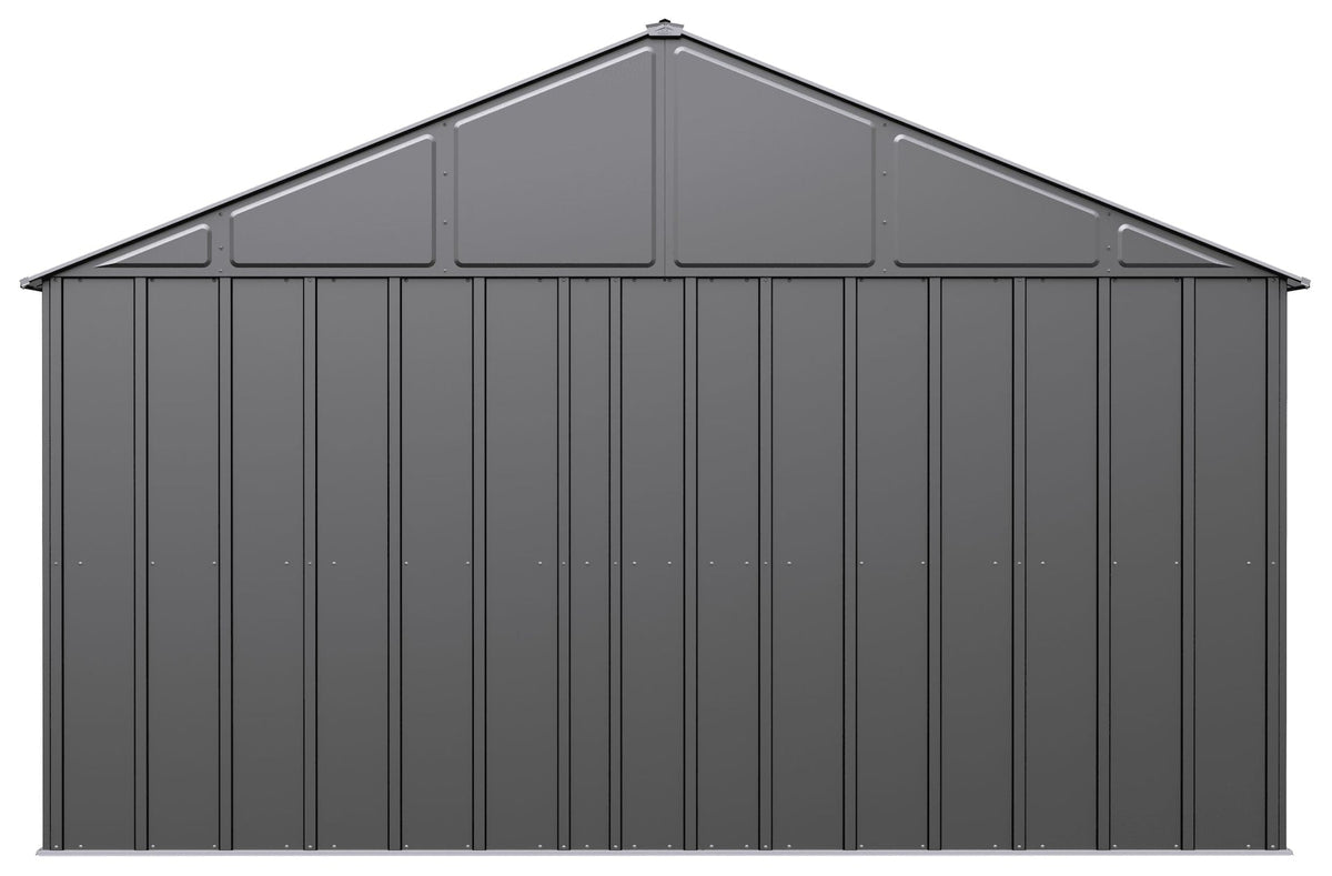Classic 12x12-ft Charcoal Corrosion-Resistant Metal Shed R1J6 - product image 6
