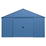 Classic 12x14-ft Blue Grey Corrosion-Resistant Steel Shed V9M1 - product image 2