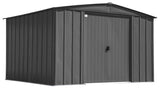 Classic Galvanized Steel Storage Shed, Charcoal, 10-ft x 12-ft V6I1 - product image 2