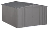 Classic Galvanized Steel Storage Shed, Charcoal, 10-ft x 12-ft V6I1 - product image 4