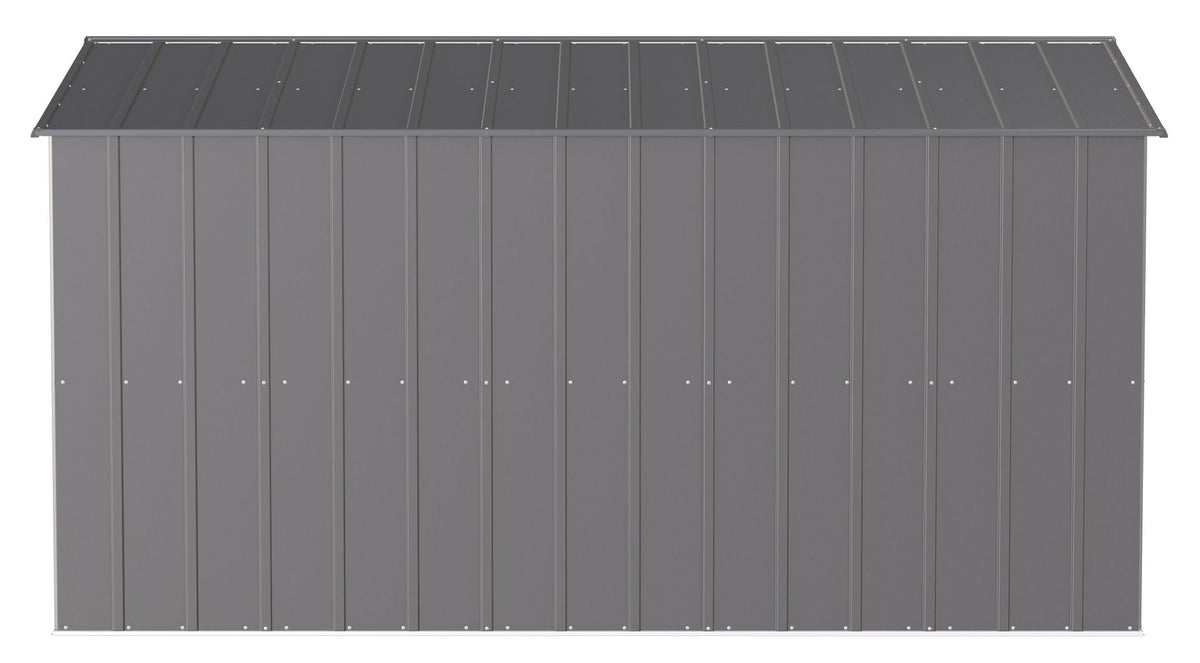 Classic Galvanized Steel Storage Shed, Charcoal, 10-ft x 12-ft V6I1 - product image 6