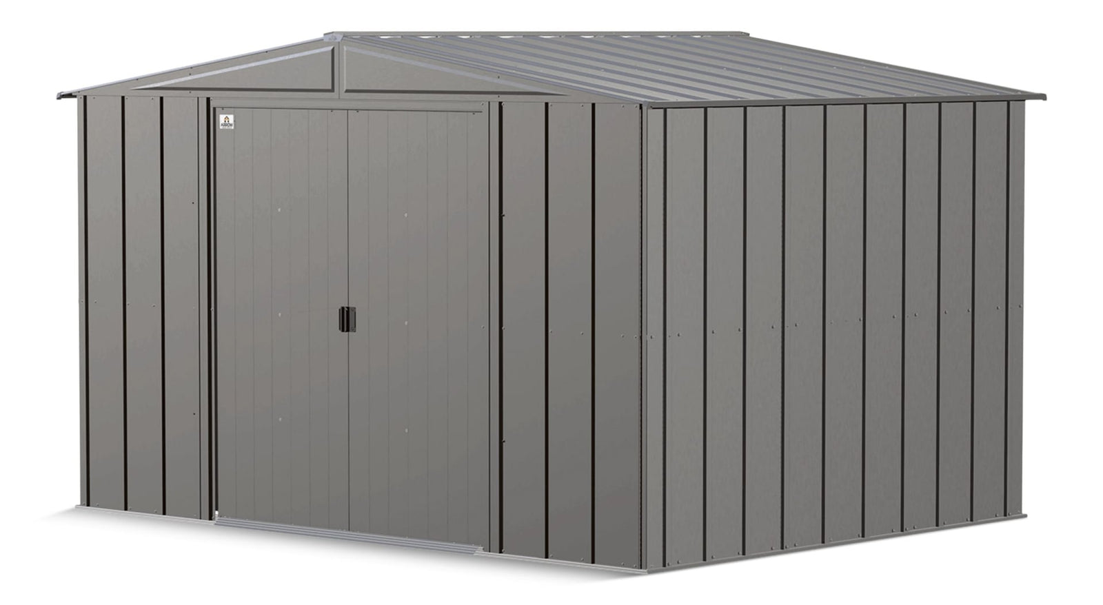 Classic Galvanized Steel Storage Shed, Charcoal, 10-ft x 8-ft B5G3 - product image 2