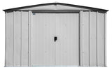 Classic Galvanized Steel Storage Shed, Flute Grey, 10-ft x 8-ft V1J9 - product image 4