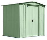 Classic Galvanized Steel Storage Shed, Sage Green, 6-ft x 5-ft C5W0 - product image 1