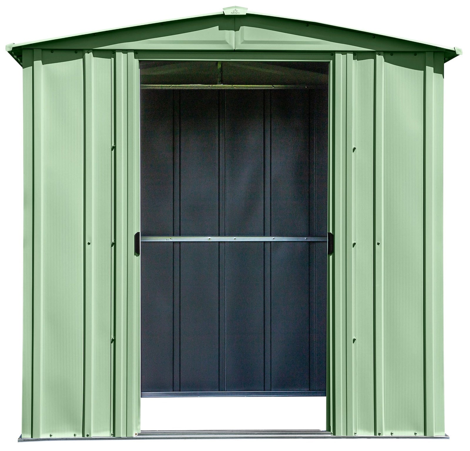 Classic Galvanized Steel Storage Shed, Sage Green, 6-ft x 5-ft C5W0 - product image 4