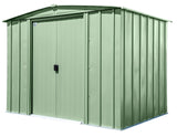 Classic Galvanized Steel Storage Shed, Sage Green, 8-ft x 6-ft M7N5 - product image 2