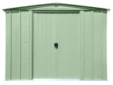 Classic Galvanized Steel Storage Shed, Sage Green, 8-ft x 6-ft M7N5 - product image 3