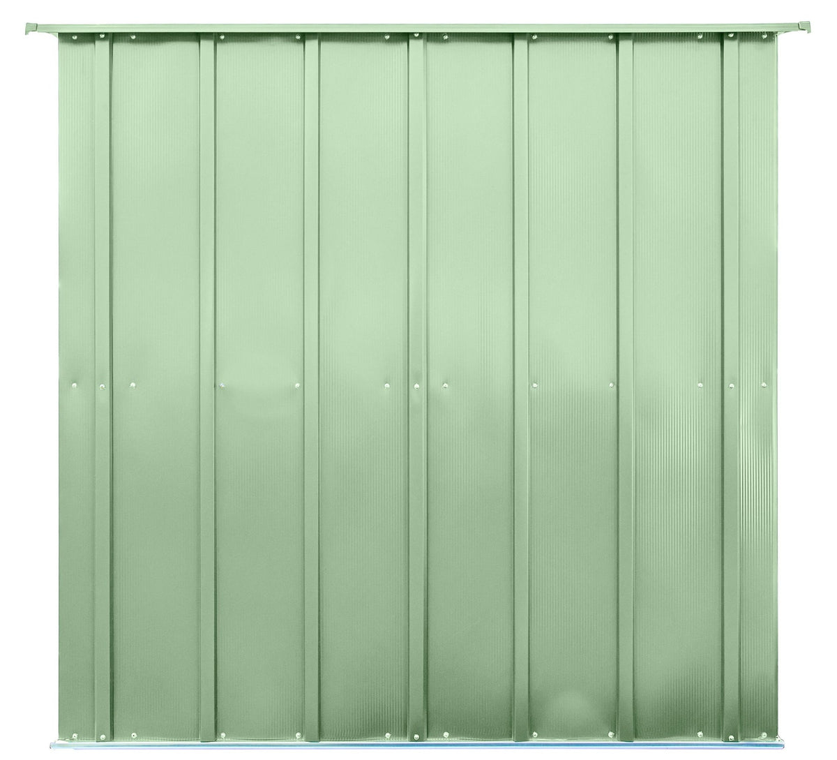 Classic Galvanized Steel Storage Shed, Sage Green, 8-ft x 6-ft M7N5 - product image 6