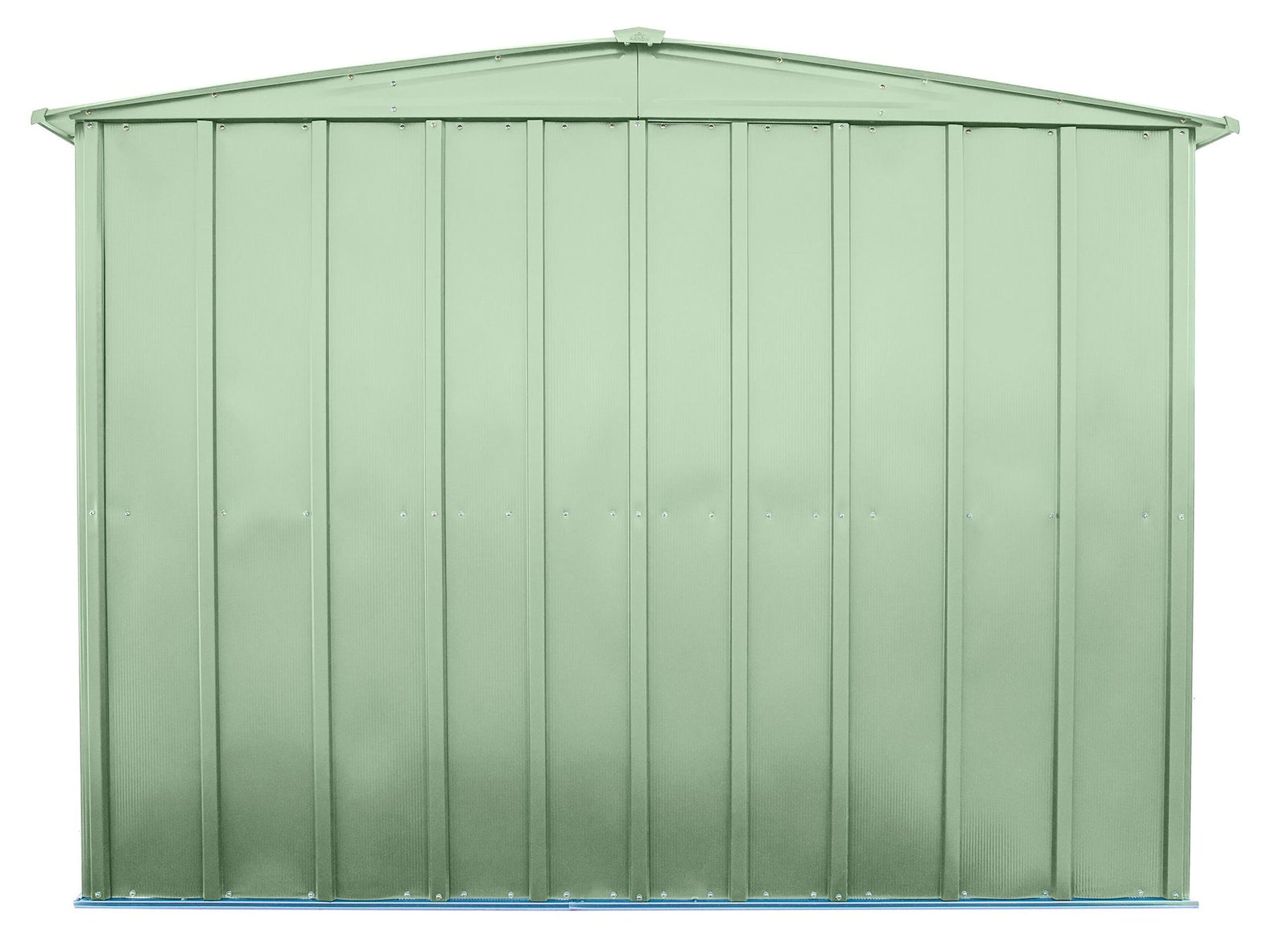 Classic Galvanized Steel Storage Shed, Sage Green, 8-ft x 6-ft M7N5 - product image 7