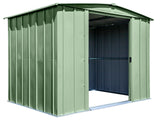 Classic Galvanized Steel Storage Shed, Sage Green, 8-ft x 6-ft M7N5 - product image 8