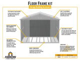 Floor Frame Kit for Elite 10x8-ft and 10x10-ft Sheds C2X1 - product image 5