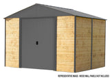 Ironwood Steel Hybrid Shed Kit, Anthracite, 8-ft x 8-ft B1T1 - product image 7