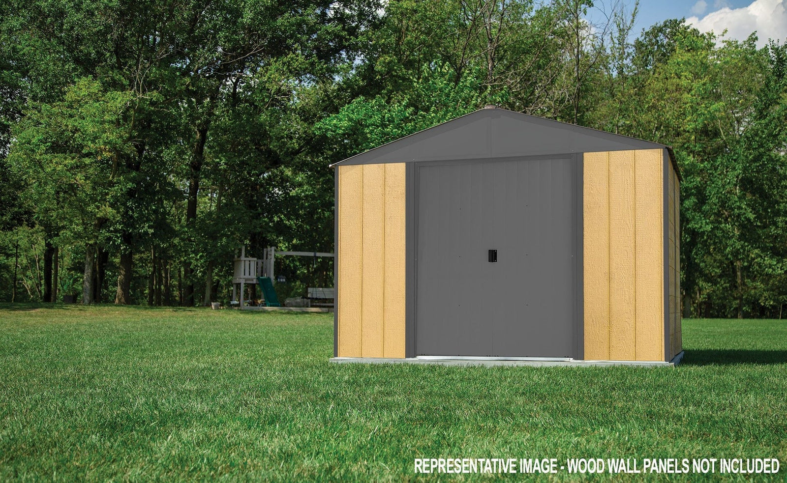 Ironwood Steel Hybrid Shed Kit, Anthracite, 8-ft x 8-ft B1T1 - product image 8