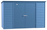 Select Galvanized Steel Storage Shed, Blue Grey, 10-ft x 4-ft R7X3 - product image 1