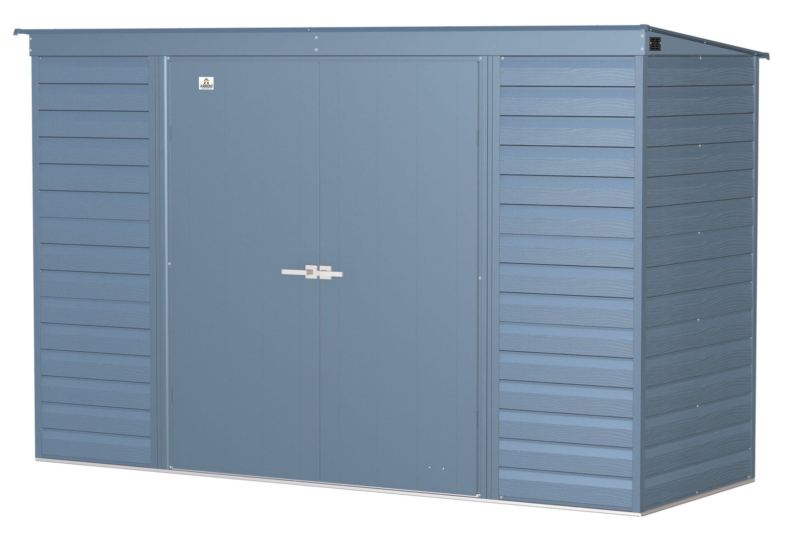 Select Galvanized Steel Storage Shed, Blue Grey, 10-ft x 4-ft R7X3 - product image 2