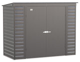 Select Galvanized Steel Storage Shed, Charcoal, 8-ft x 4-ft M4C9 - product image 1