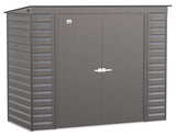 Select Galvanized Steel Storage Shed, Charcoal, 8-ft x 4-ft I4V1 - product image 2