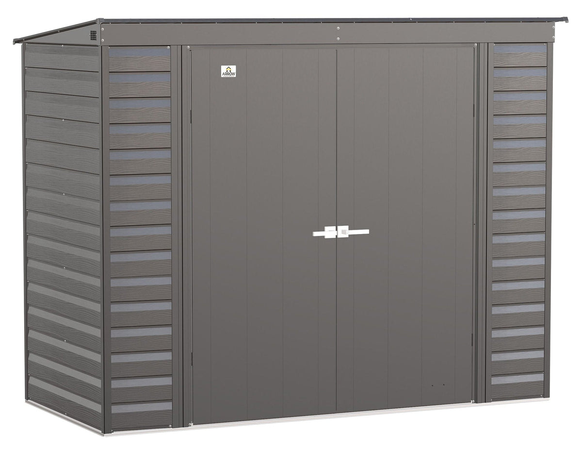 Select Galvanized Steel Storage Shed, Charcoal, 8-ft x 4-ft I4V1 - product image 2