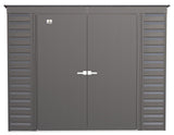 Select Galvanized Steel Storage Shed, Charcoal, 8-ft x 4-ft I4V1 - product image 3