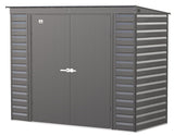 Select Galvanized Steel Storage Shed, Charcoal, 8-ft x 4-ft M4C9 - product image 4