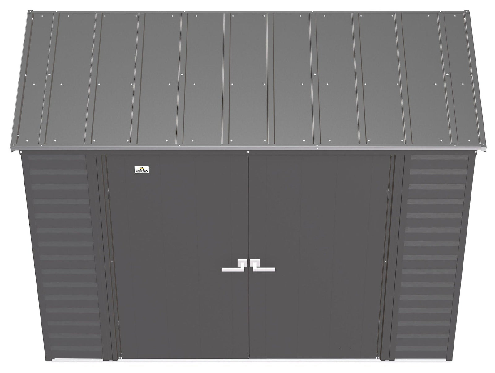 Select Galvanized Steel Storage Shed, Charcoal, 8-ft x 4-ft M4C9 - product image 6