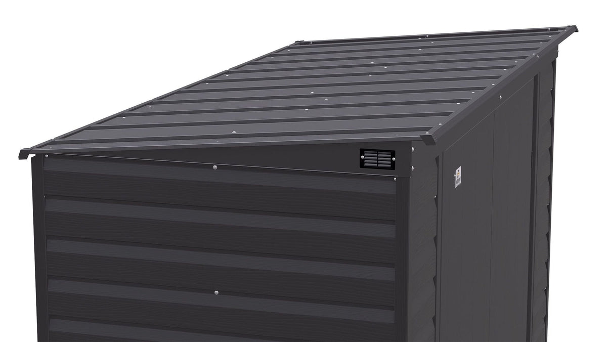 Select Galvanized Steel Storage Shed, Charcoal, 8-ft x 4-ft I4V1 - product image 8
