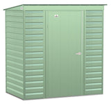Select Galvanized Steel Storage Shed, Sage Green, 6-ft x 4-ft O7K1 - product image 2