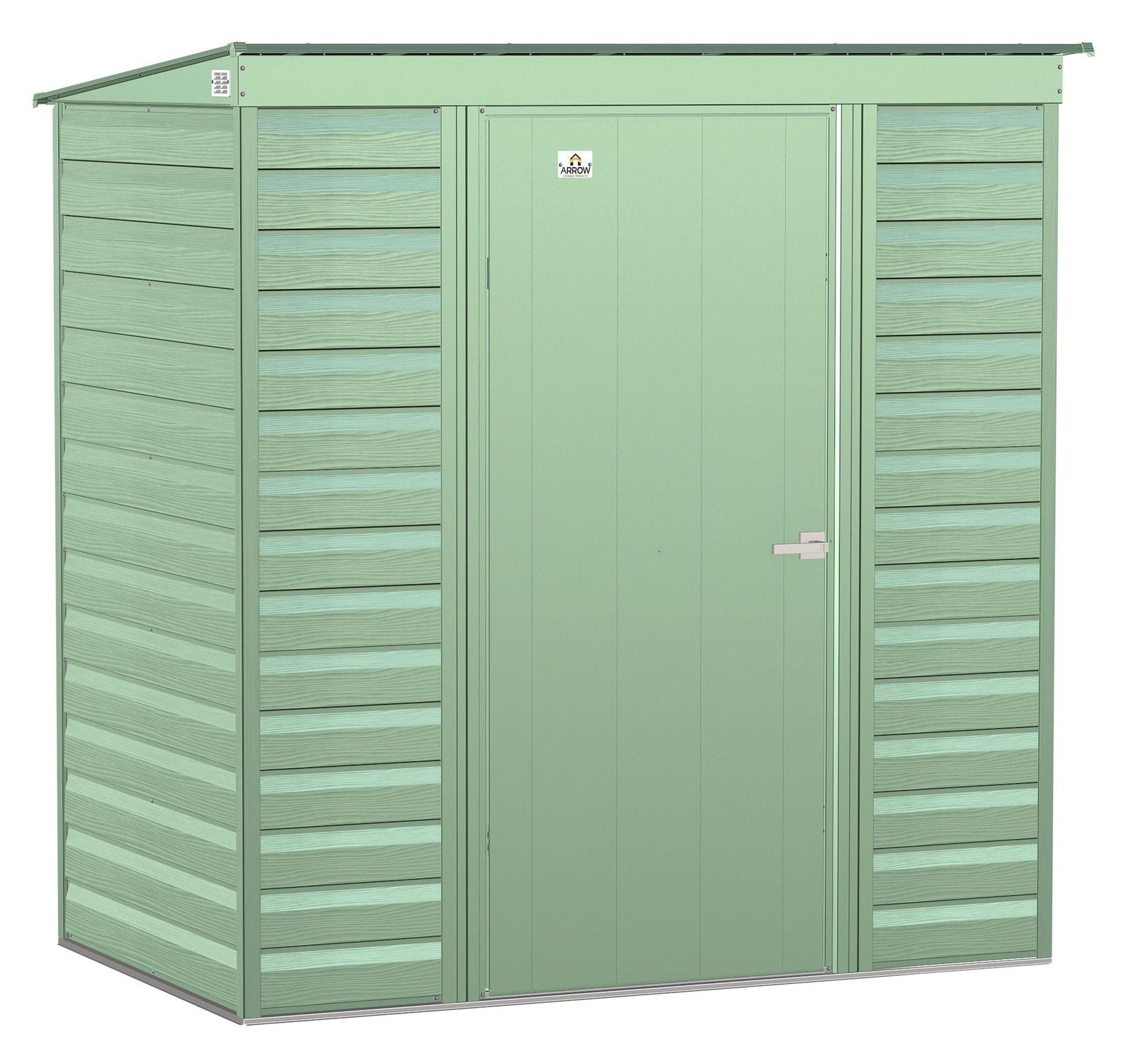 Select Galvanized Steel Storage Shed, Sage Green, 6-ft x 4-ft O7K1 - product image 2