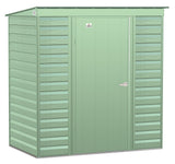 Select Galvanized Steel Storage Shed, Sage Green, 6-ft x 4-ft O7K1 - product image 3
