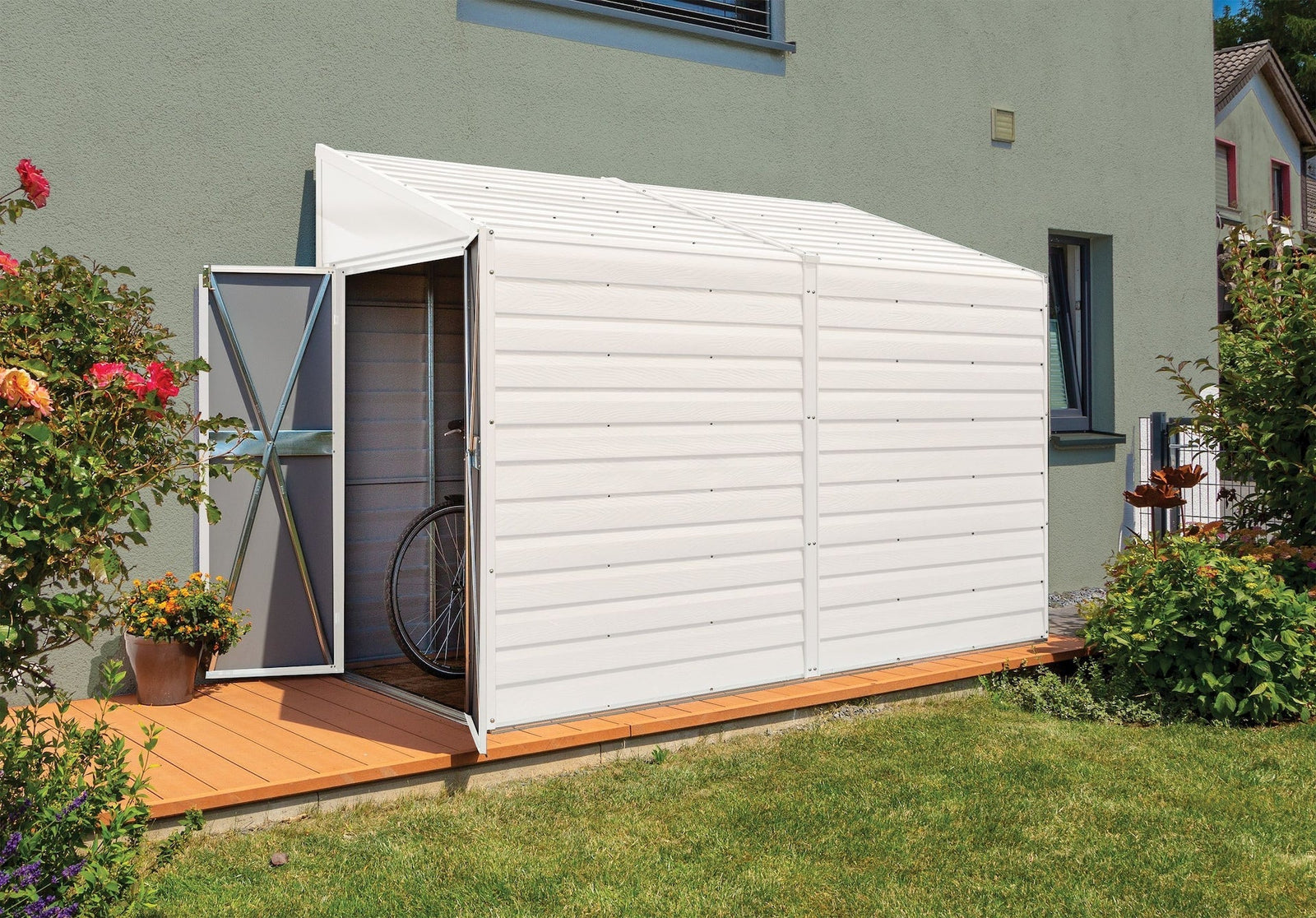 Yardsaver Electro Galvanized Steel Storage Shed, 4-ft x 10-ft N3R6 - product image 8