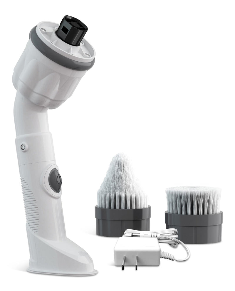 Scrubtastic Max Powerful Handheld Scrubber with 2 Brush Heads, Compact, White R5H9