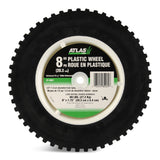 Plastic Lawn Mower Replacement Wheel with Geared Tread, 8-in x 1.75-in W4T4 - product image 1