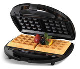 4-in-1 Round Compact Waffle Maker with Interchangeable Plates & Indicator Lights W1H2 - product image 2