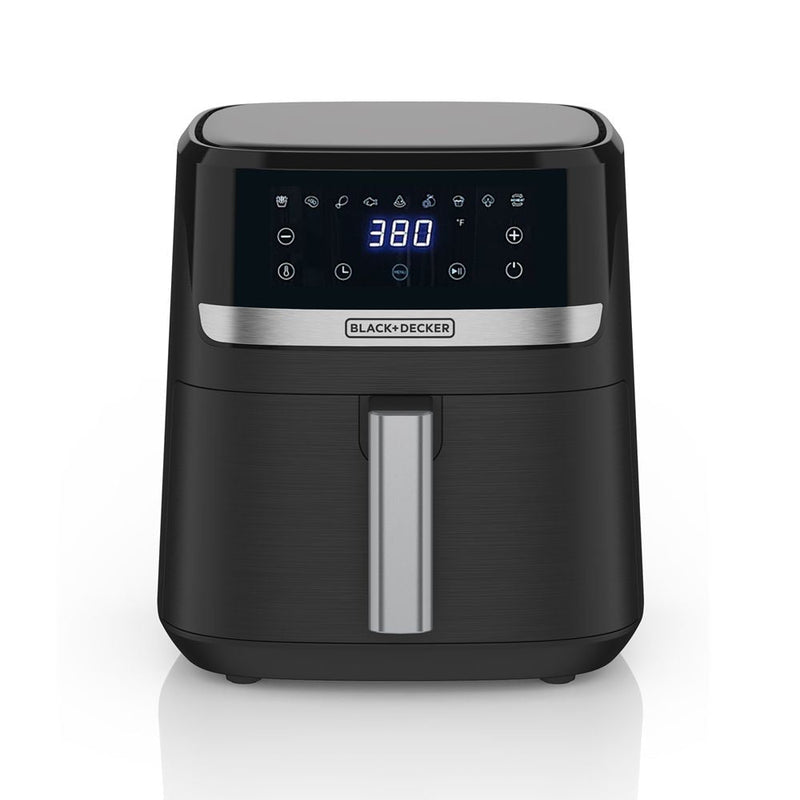 8-in-1 Digital Air Fryer with Non-Stick Cooking Basket, 6-qt R9E5