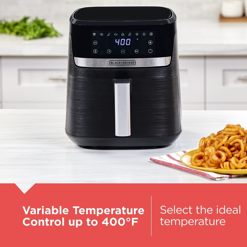 8-in-1 Digital Air Fryer with Non-Stick Cooking Basket, 6-qt R9E5 - product image 6