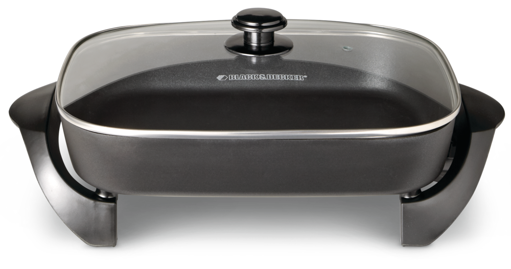 Family-Sized Non-Stick Electric Skillet, Black, 12x15-in W6O5 - product image 5