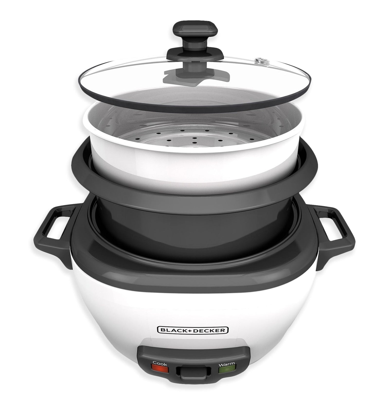 Non-Stick Rice Cooker & Steamer White, 6 Cups I7M2 - product image 3
